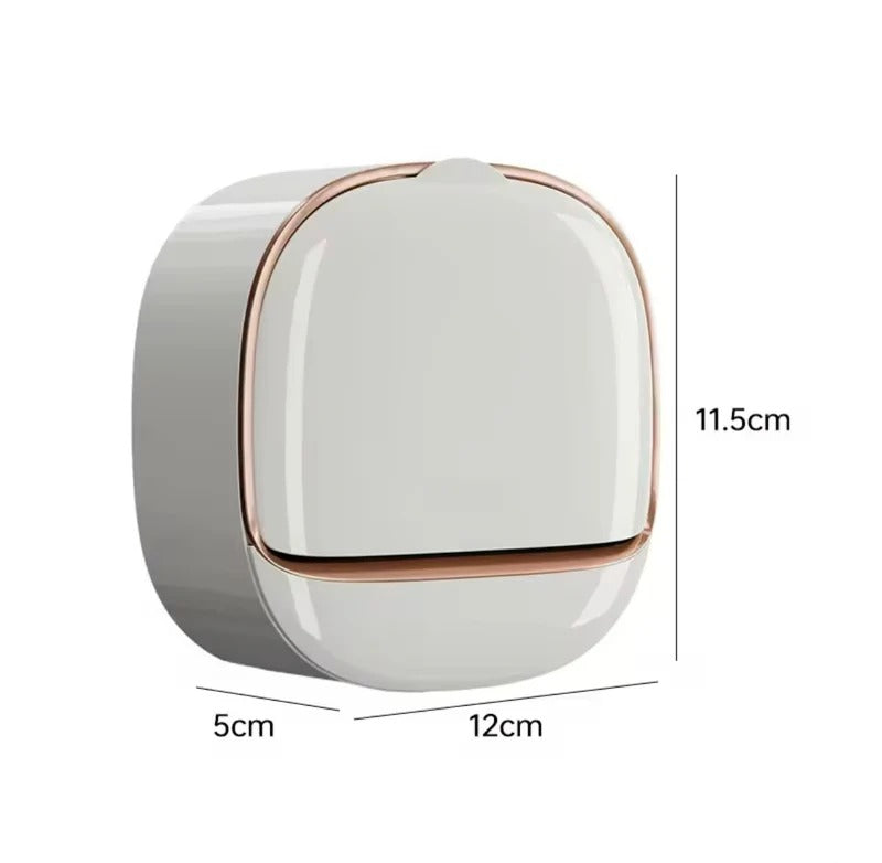 Wall Mounted Soap Holder with Drain Tray – Waterproof Stylish Soap Dish for Kitchen & Bathroom